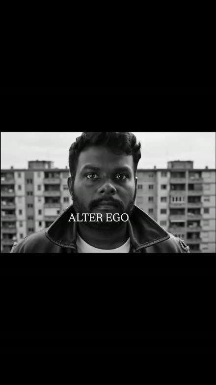 ALTER EGO black-and-white portrait — Instagram reel